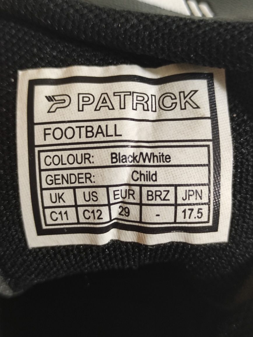 Бутсы футбольные Patrick, размер 29