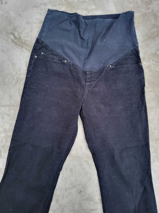 Spodnie ciążowe, czarne, rozmiar L