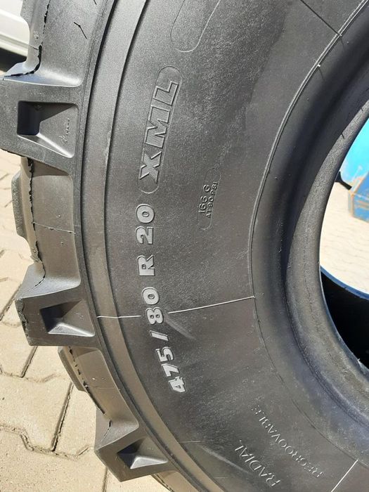 2x Opona używana rolnicza 475/80R20 MICHELIN XML 1400zł(szt.) W4621
