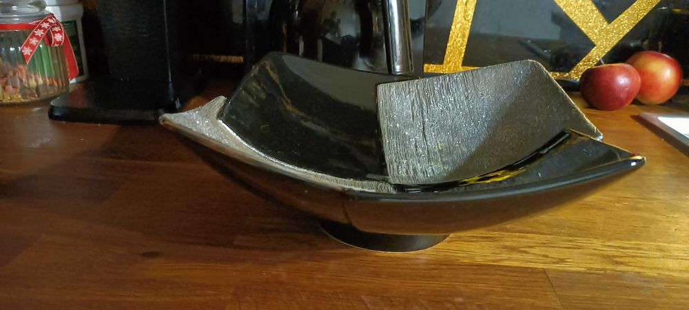 Półmisek Glamour czarno srebrny home&you