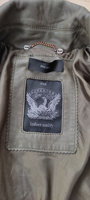 Diesel kurtka skórzana z materiałem damska s