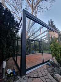 Zadaszenie Tarasu Aluminiowe wiata szkło poliwęglan Ogród zimowy