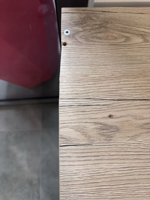 Szafka z przesuwanymi drzwiamy dab crafy szary