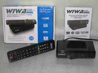 NOWY dekoder WIWA DVB-T2 H.265 HEVC z INTERNETEM +pilot MEMO Control