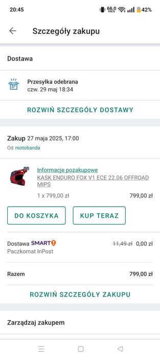 Kaks fox v1 ece rozm. M+ gogle 100%