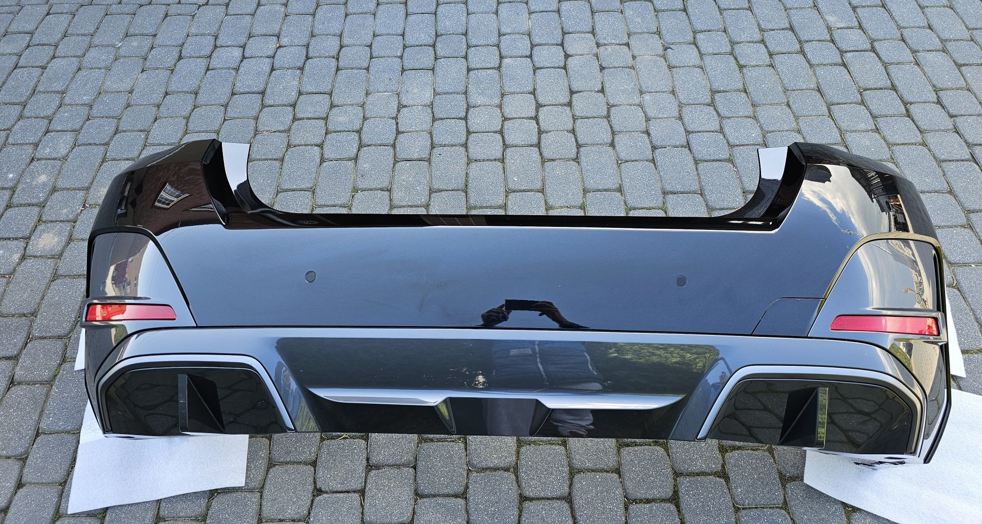 Zderzak tylni BMW 4 G26 Kompletny PDC Wiązka Dyfuzor Czarny M Pakiet