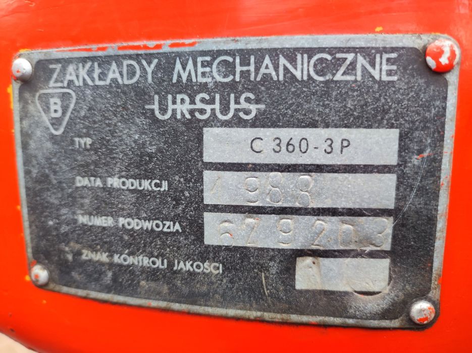 Ursus C-360 3P C360 stan bardzo dobry! 1 rejestracja 1989 rok!!