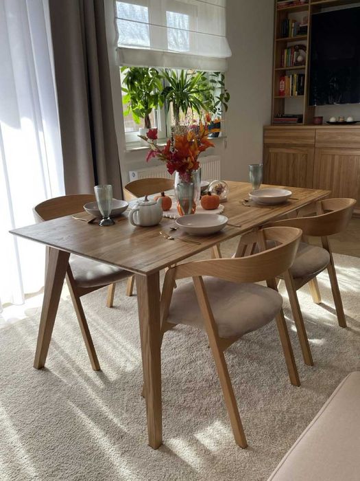 Stół Dębowy / Krzesło Dębowe LOFT / Hoker Barowy / Okrągły Rozkładany