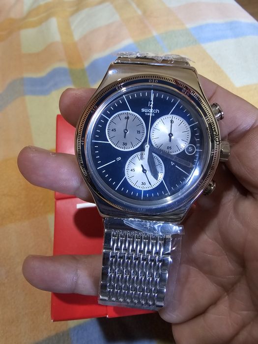 Swatch Irony Chrono metal. Novo.