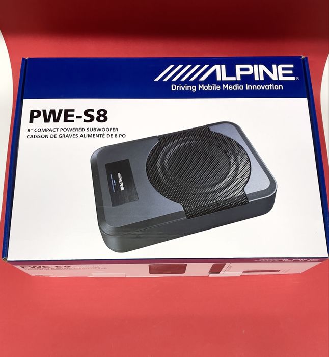 активний сабвуфер Alpine PWE-S8 під сидіння – потужний бас