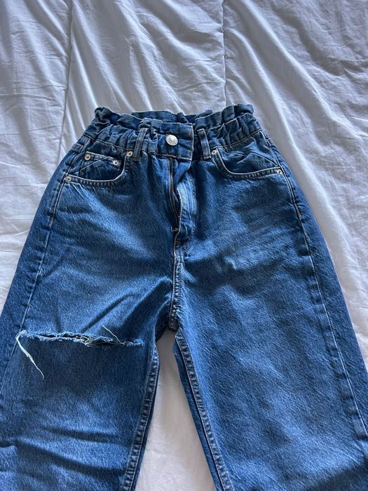 Calças de ganga azuis