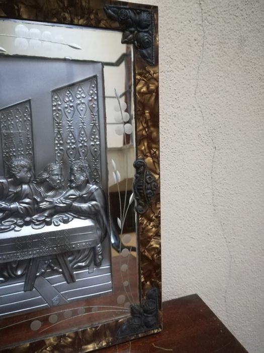 Última Ceia de Cristo. Estanho. Anos 1930/40