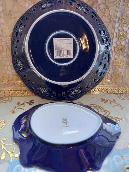 Кобальтовая посуда  на подарок.
