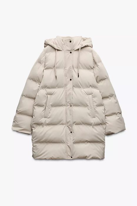 Пуховик Zara, куртка пальто Зара, р.XL.