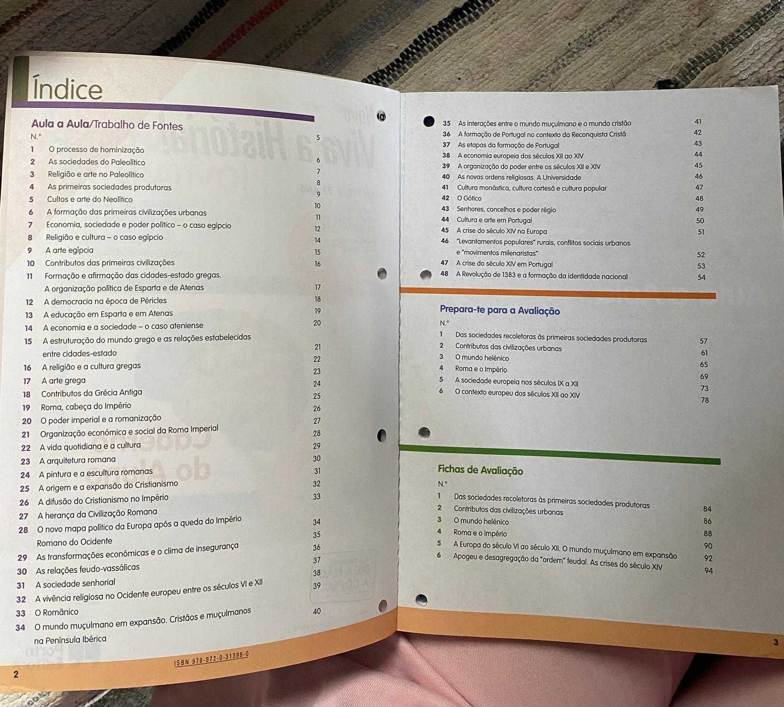 Caderno de fichas de história 7ºano