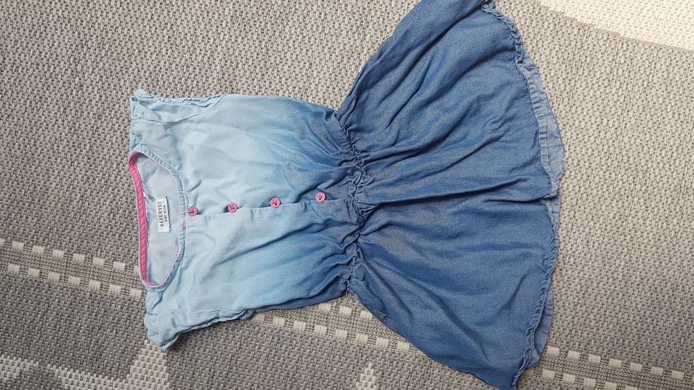 Sukienka RESERVED denim 80 ombre