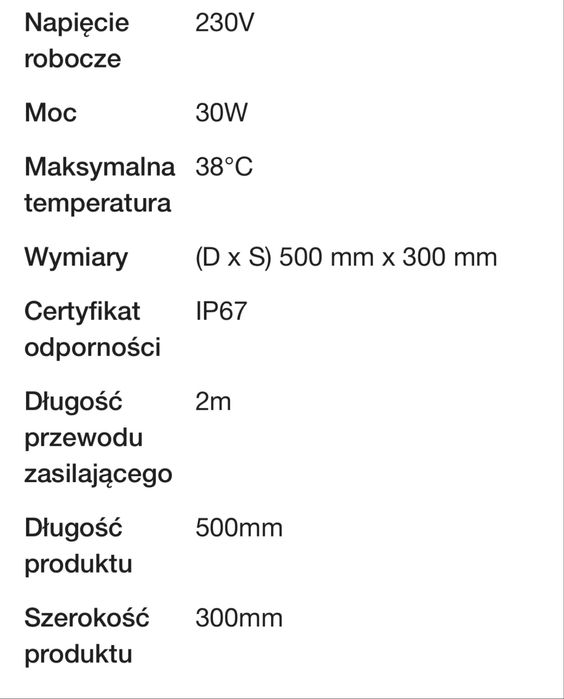 Mata grzewcza firmy AccuLux
