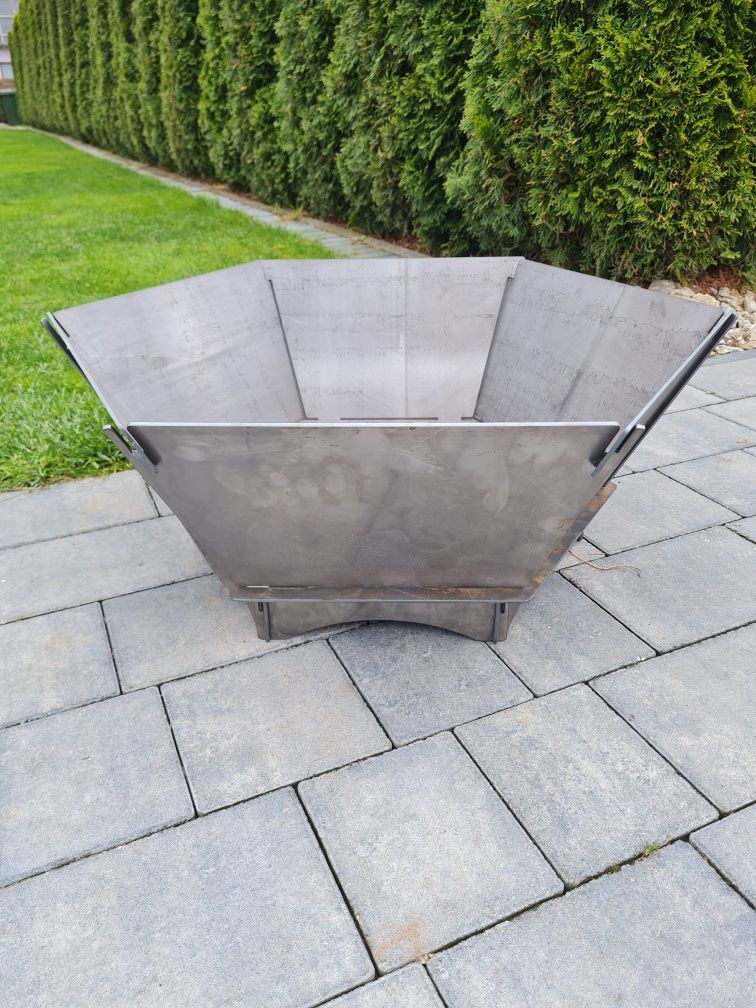 Palenisko ogrodowe składane turystyczne grill blacha 3mm  ruszt.