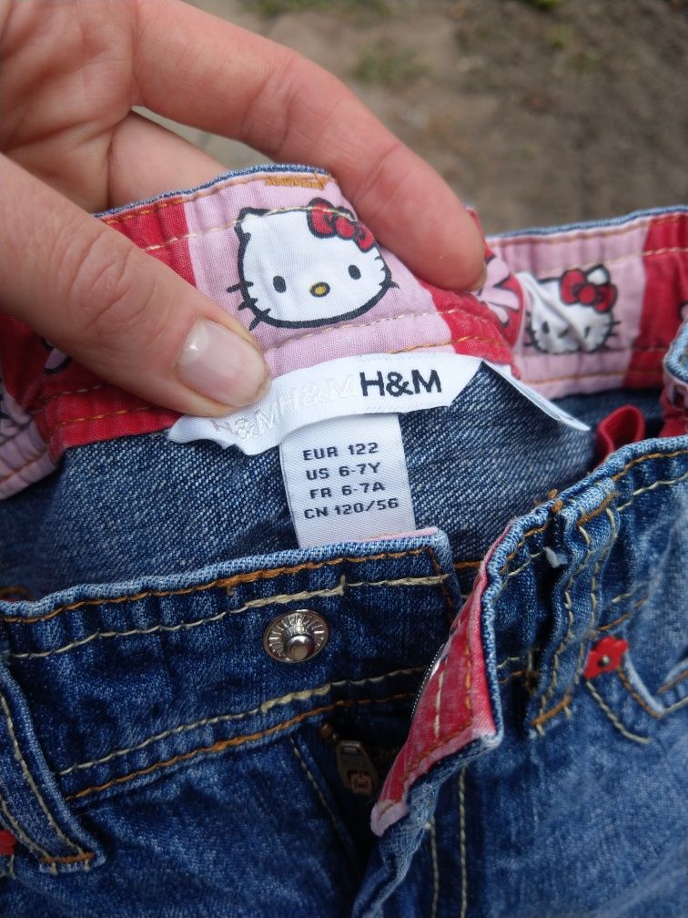 Джинсы hello kitty