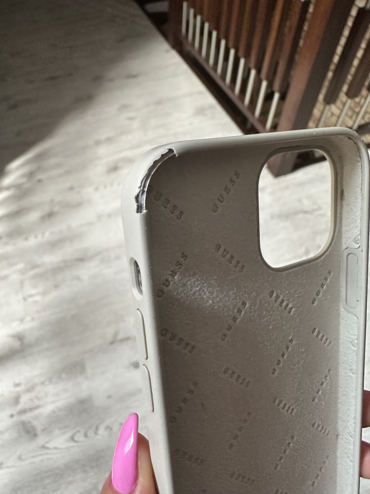 Case etui oryginalne Guess iphone 12 pro beżowy pudrowy róż