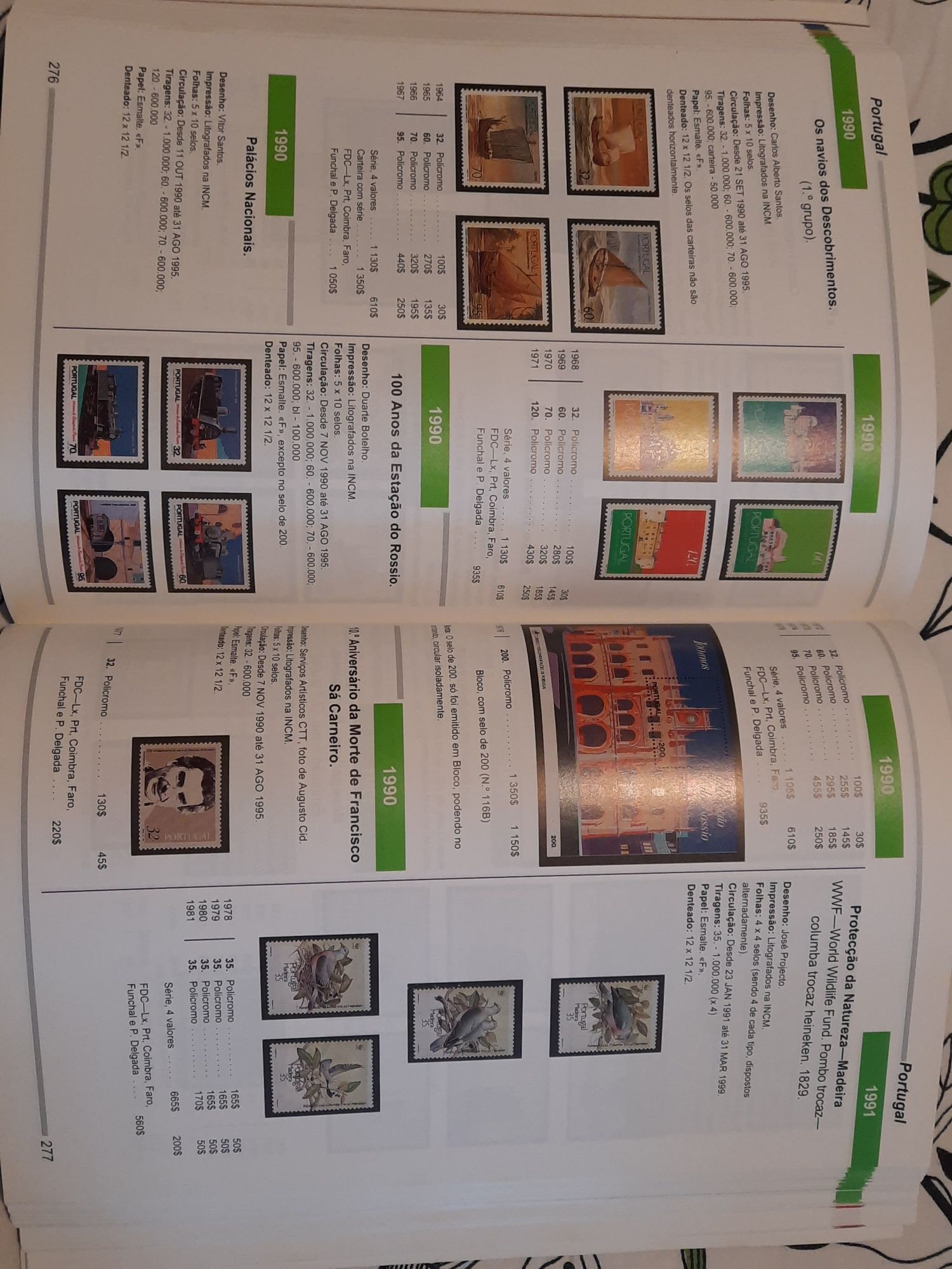 Catálogos selos postais "Afinsa" 1990/95
