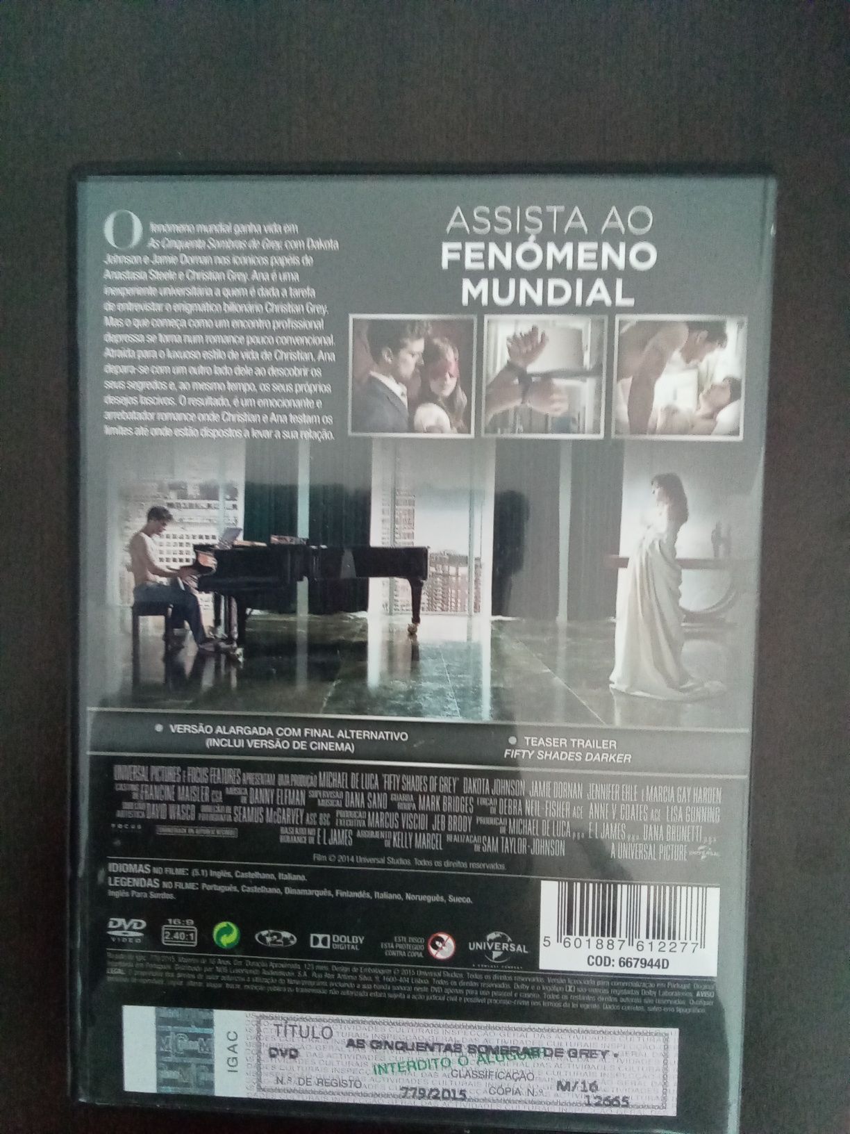 DVD As 50 Sombras de Grey