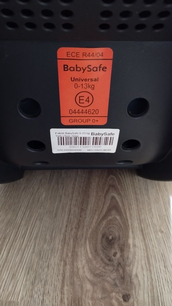 Fotelik samochodowy Baby Safe York 0-13kg