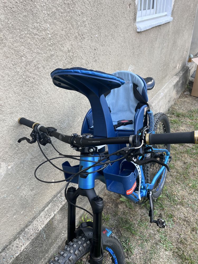 Fotelik rowerowy WEERIDE Safe Deluxe Niebieski