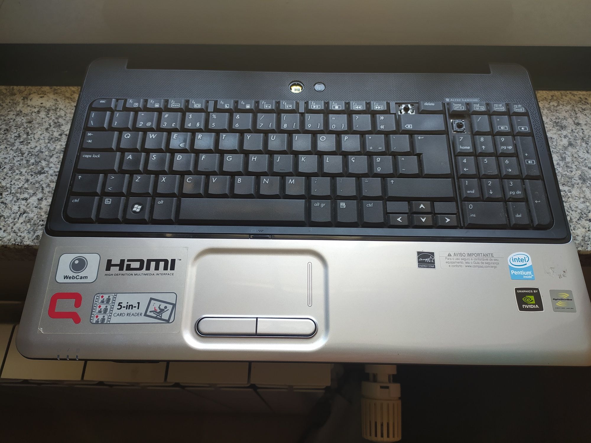 (Peças) HP Compaq CQ60 sem ecrã