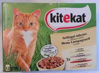 Kitekat 12x100g drób mix w galaretce + Gratis