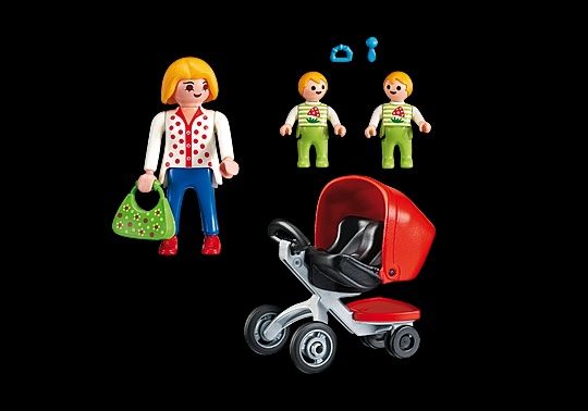 Playmobil Mãe com carrinho de bebé NOVO, Raro