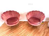 2 fotele w stylu glamour, jak nowe – w cenie jednego!