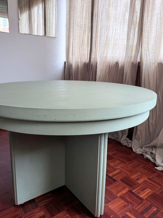 Mesa de jantar vintage extensível