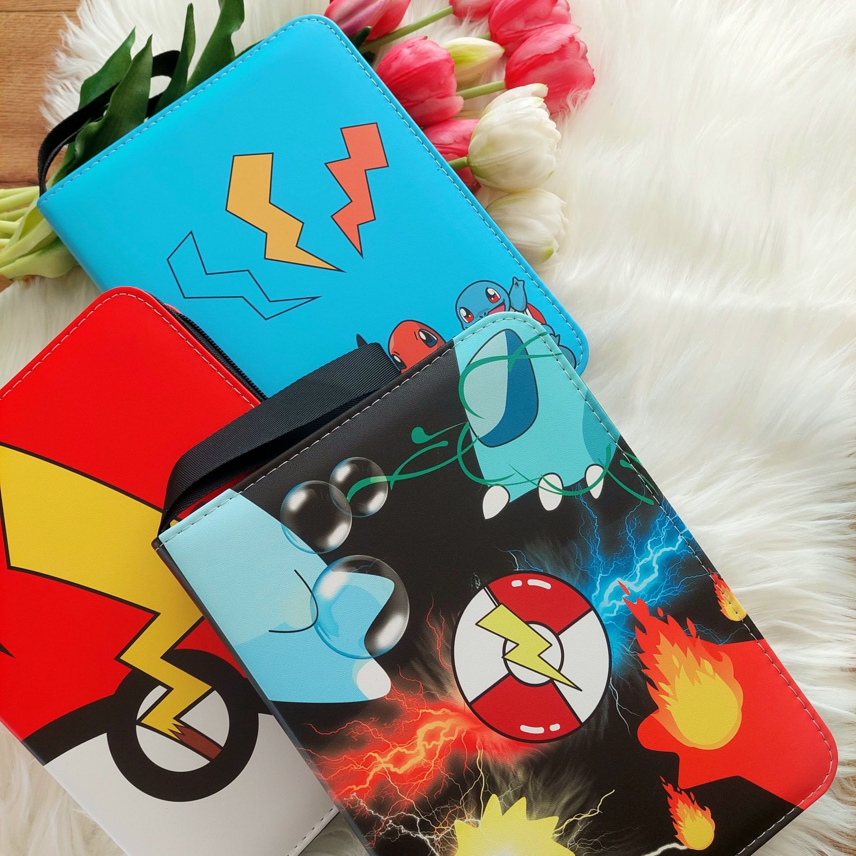 Album Pokemon na karty ekoskóra duzy + 20 kart