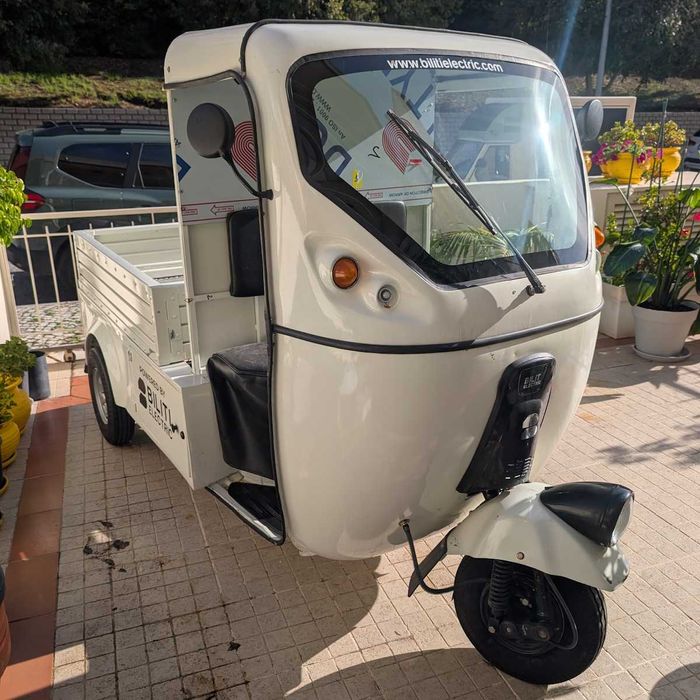 Tuktuk elétrico de carga com caixa aberta - Bateria LifePO4 nova!