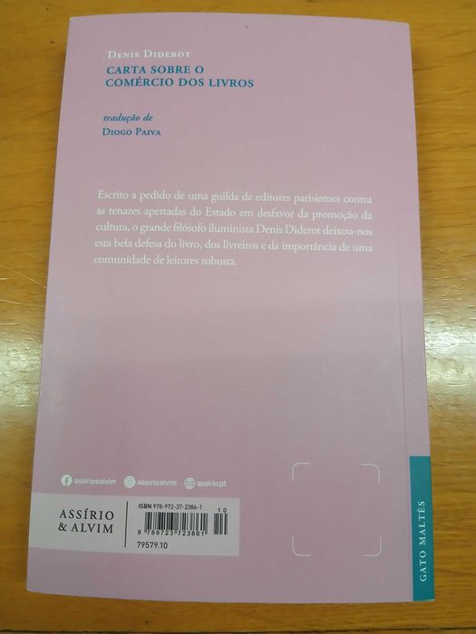 Carta sobre o comércio dos livros