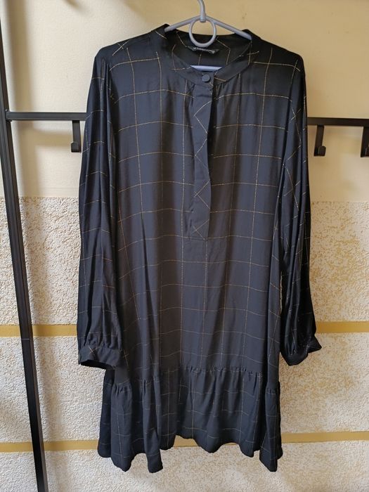 Плаття міні в клітинку