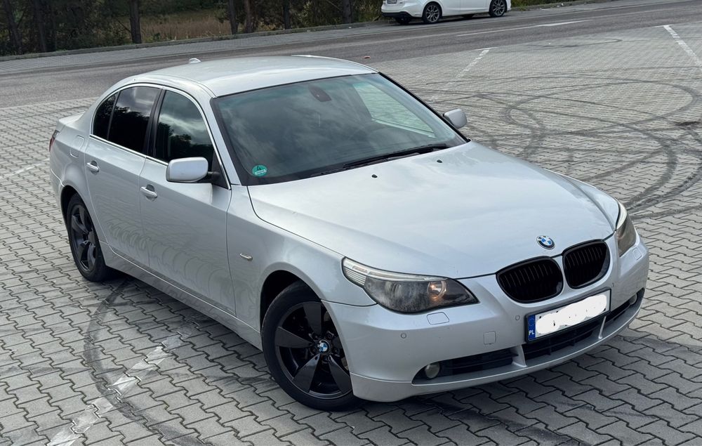 BMW e60 3.0 diesel,530d,M57,218hp,komforty gull,skóry,czujniki,timer