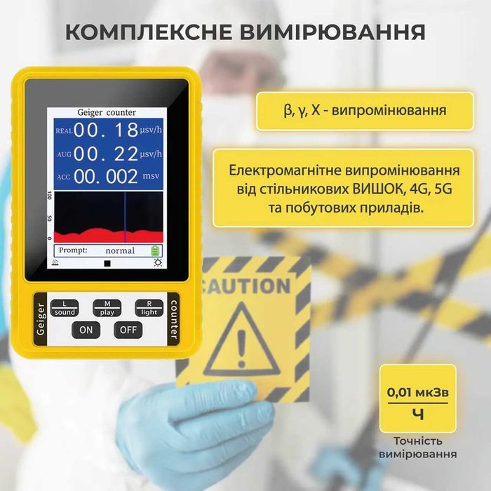 Дозиметр BR-9C Детектор радіомагнітного випромінювання