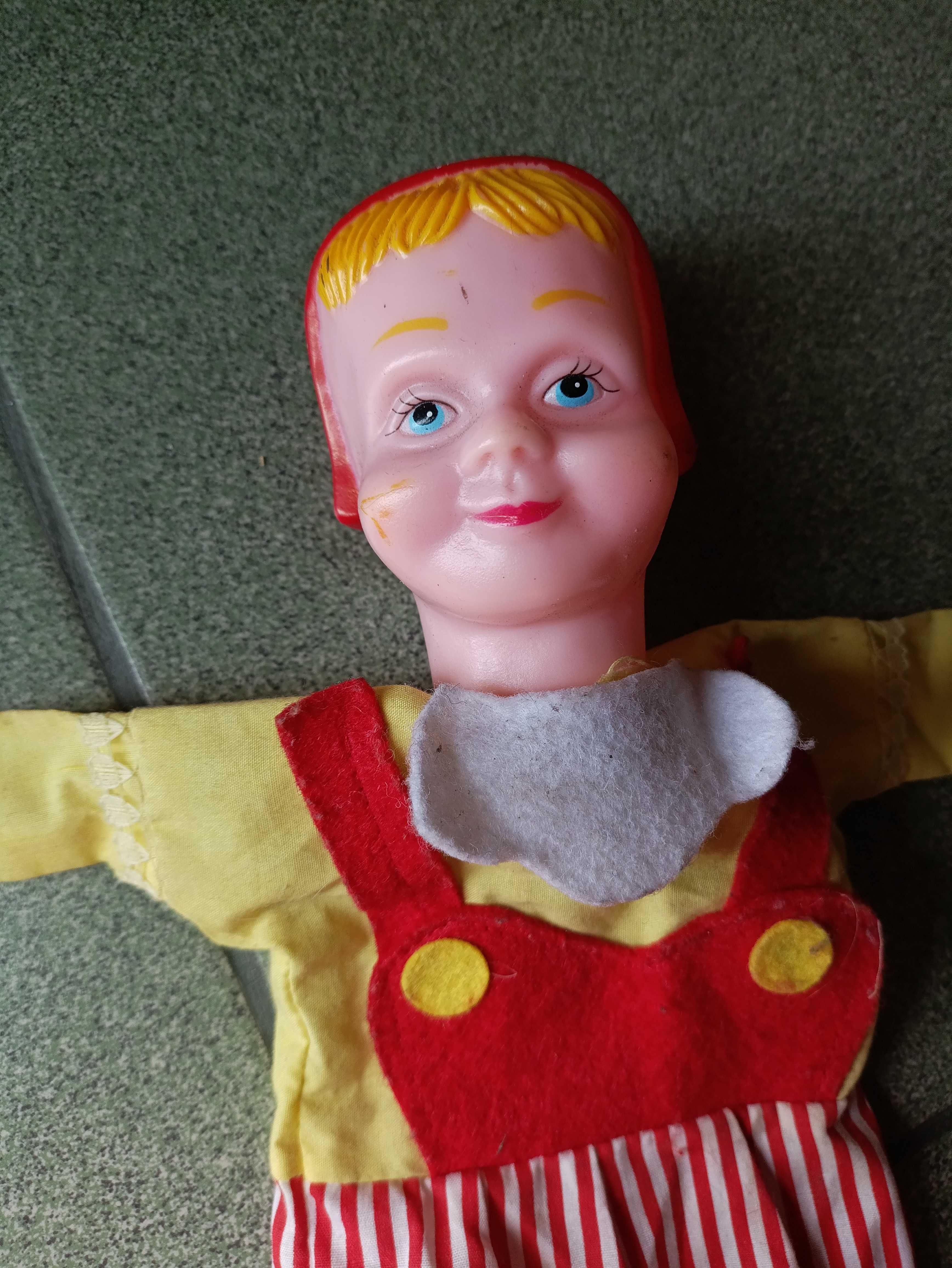 Винтажная игрушка СССР клоун петрушка на руку марионетка