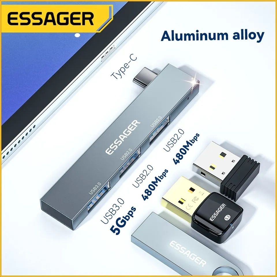 USB hub концентратор хаб Essager ES-TA03