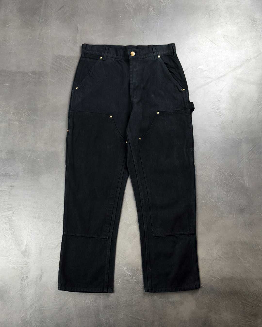 Штани CARHARTT WIP B136 Carhartt Double Front Dungarees Black