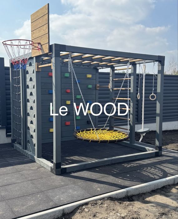 Майданчик дитячий. Куб. Комплекс. Скелелазка. Гойдалка. Гірка. Будинок