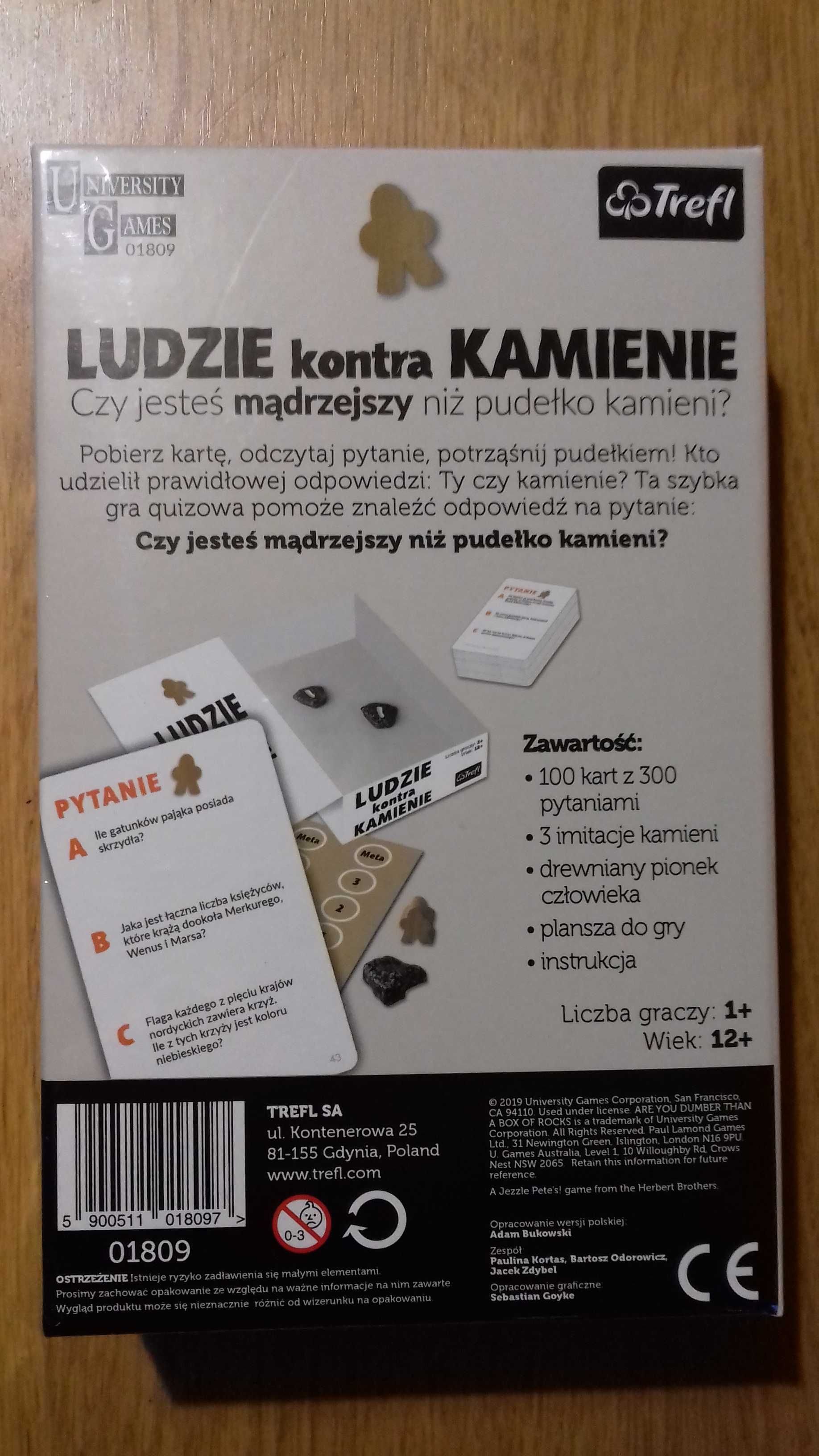 Trefl gra Kamienie kontra ludzie