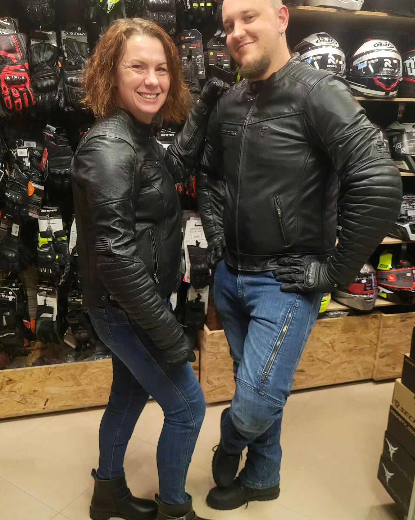 Kurtka skórzana motocyklowa klasyczna damska, męska SHIMA WINCHESTER