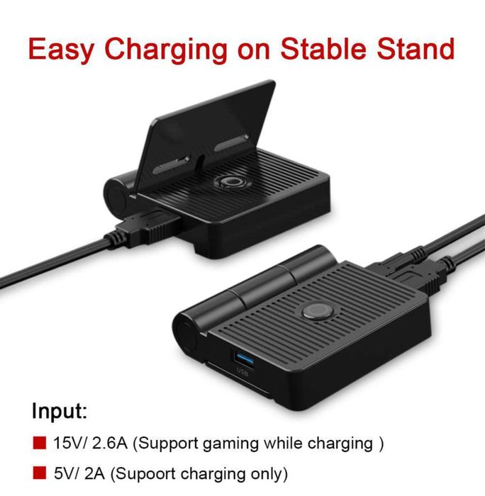 Зарядна портативна док станція для Nintendo Switch NexiGo HDMI