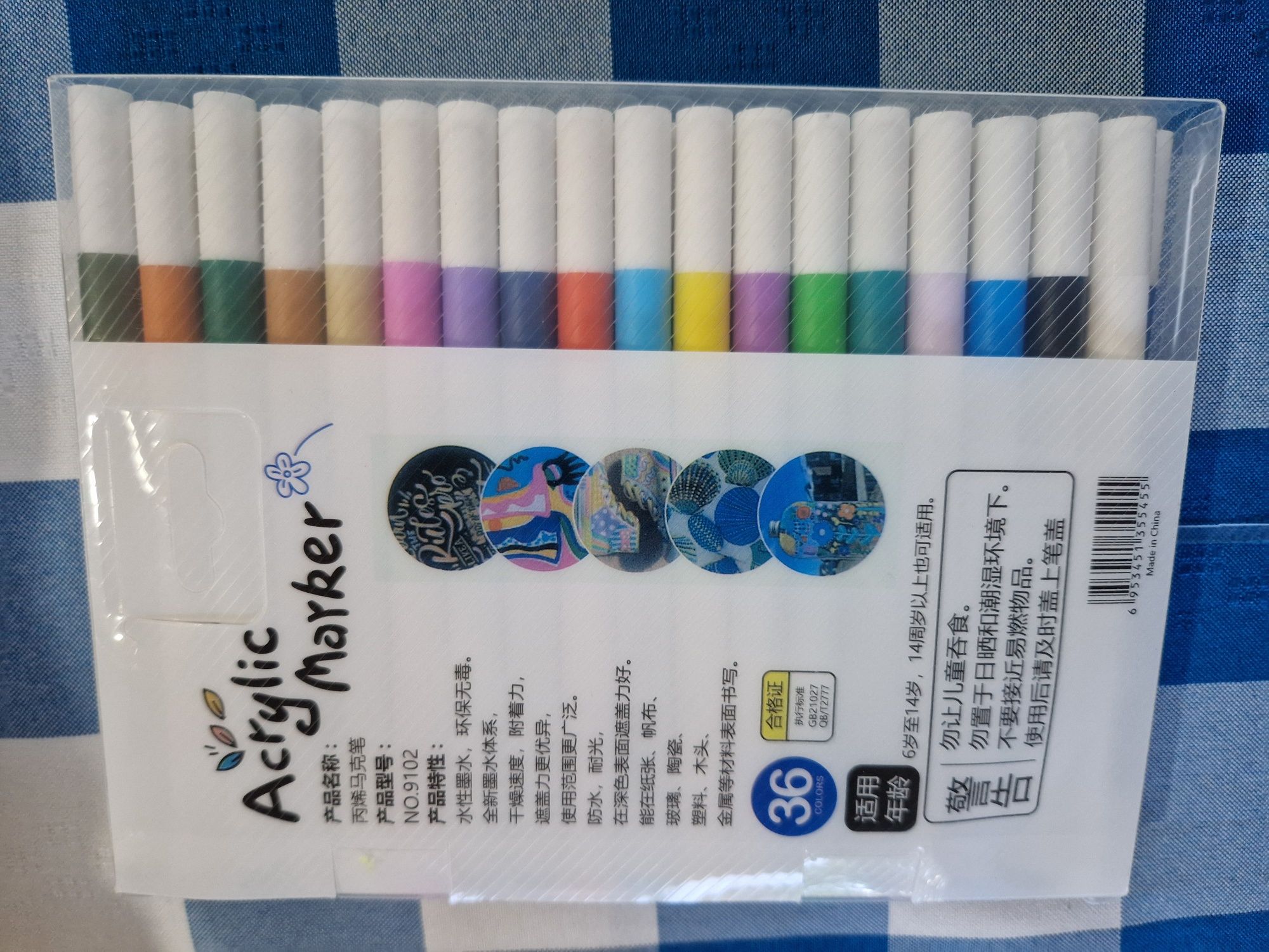 Canetas de pintura acrílica.  36 unid. Novos