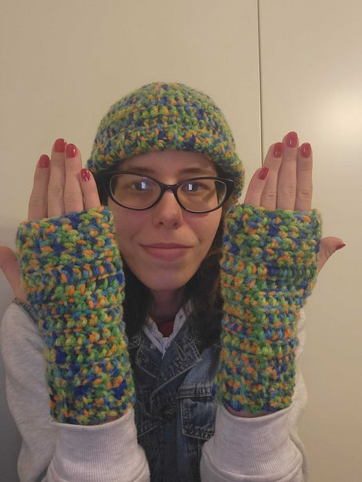 Zestaw czapka i rękawiczki