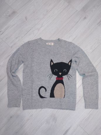 Sweter z kotkiem New Look angora jak nowy rozmiar 38