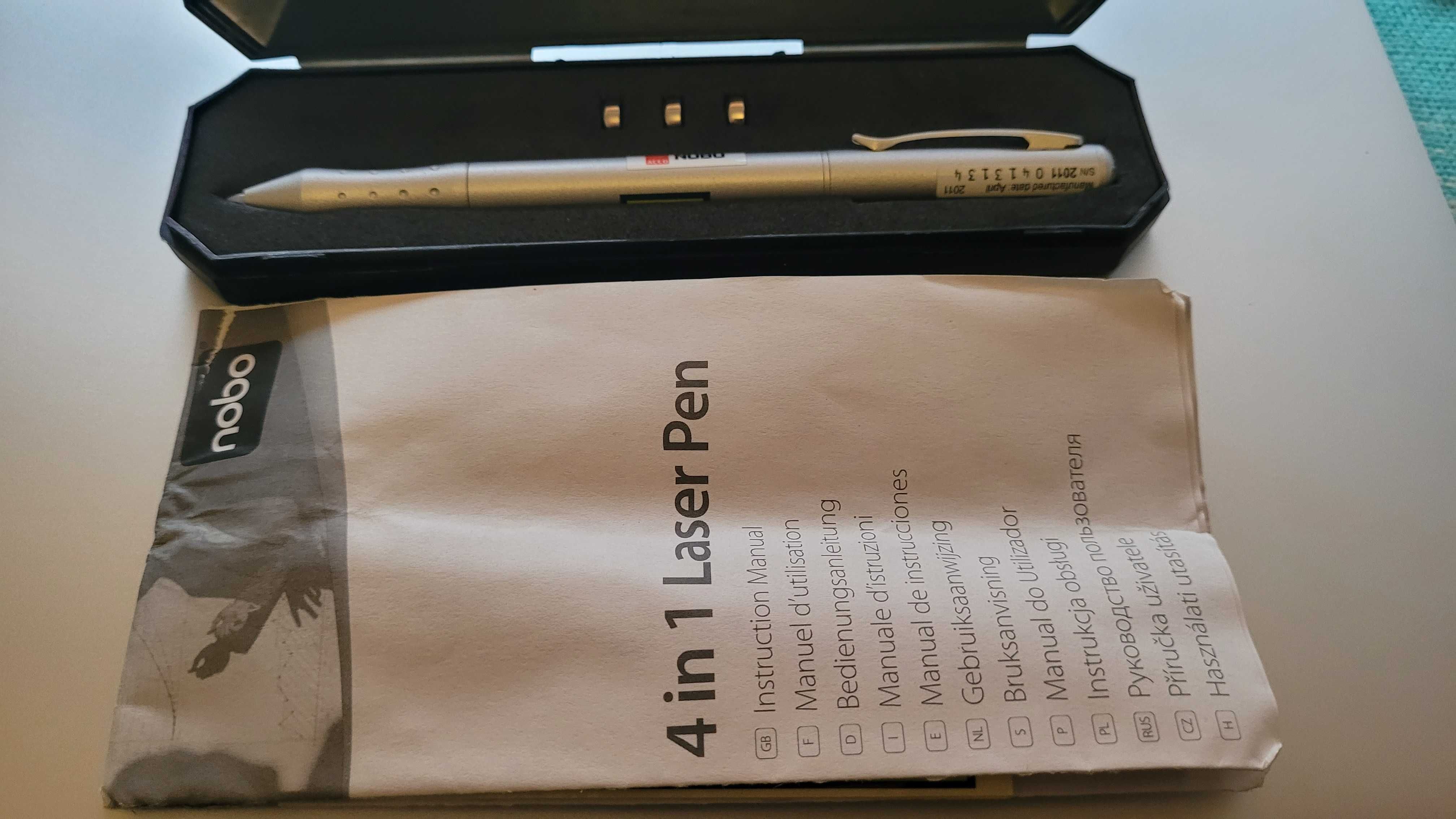 WSKAŹNIK LASEROWY NOBO 4in1 (pointer, długopis, latarka, wsk.PDA) ACCO